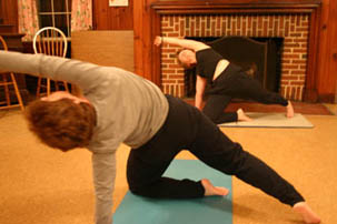 Helaine's yoga class
